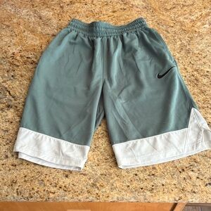Nike Teal and White Sports Shorts